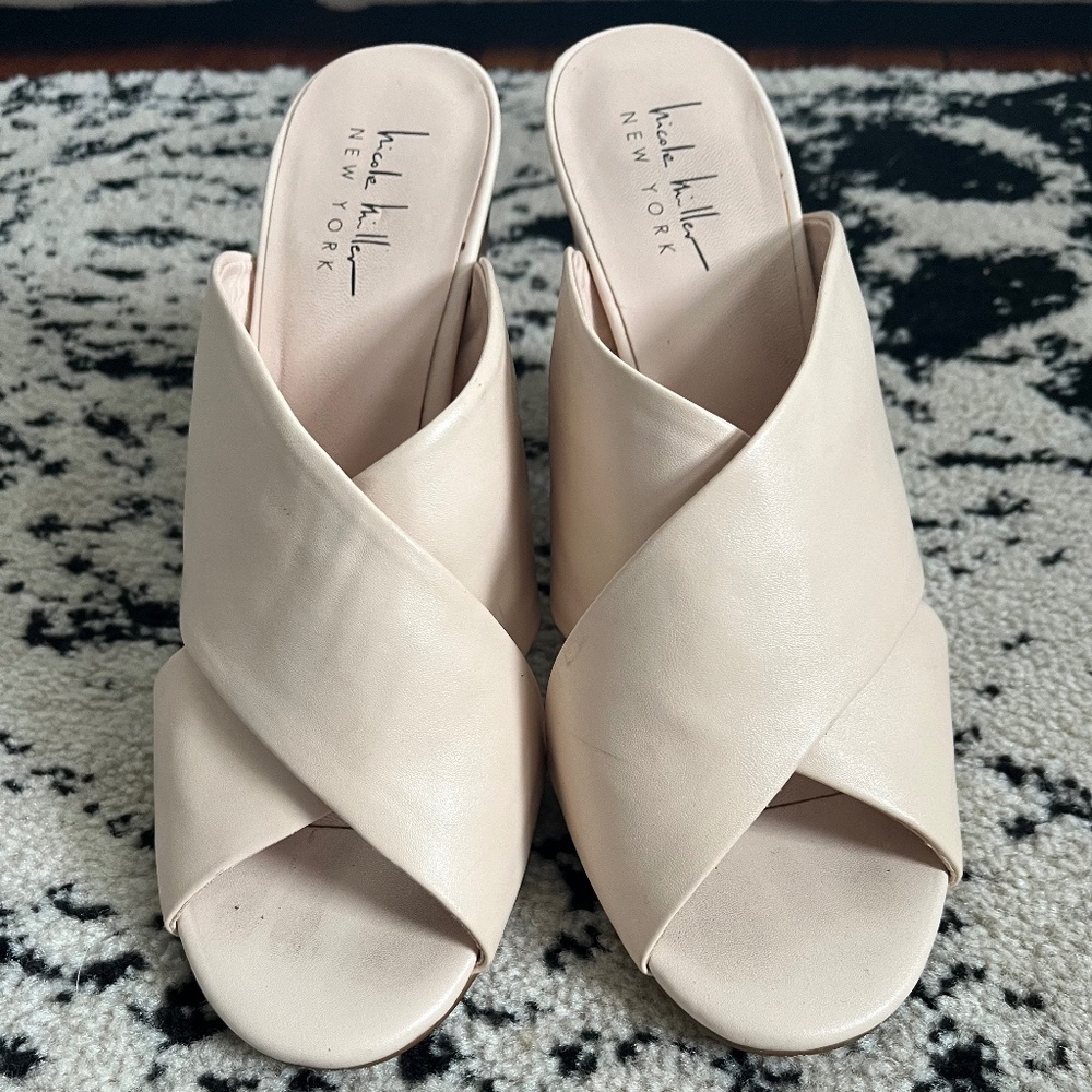 Nicole Miller NY Women’s Size 8 Open Toe Heels
